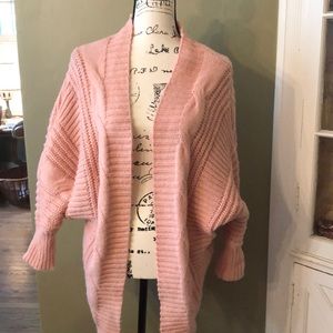Bat wing shawl collar cardigan